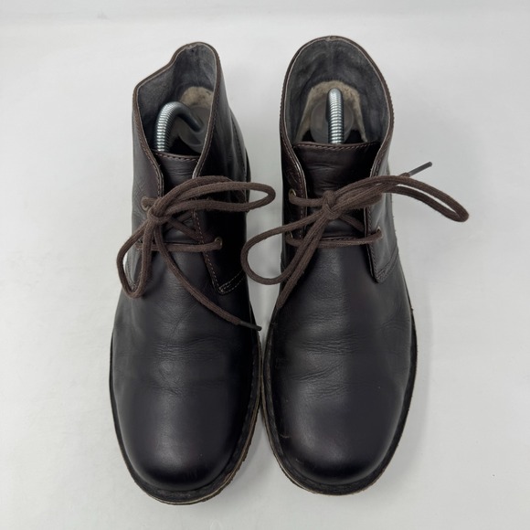 UGG Australia Leighton Chukka‎ Desert Leather Boots Black 3275 Men\'s Size 8.5 main image 12